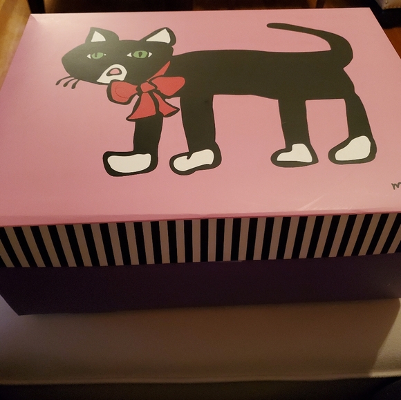 Marc Tetro Pink Black Cat Backpack/Yorkie Dog Wallet Set with Card Holder NWT - Picture 2 of 6